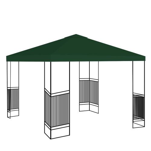 Lovote gazebo replacement canopy top 10x10 ft green 2