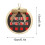 Christmas ornaments wooden black red tree decorations 3