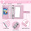 A6 Budget Binder with Zipper Envelopes Pink 5