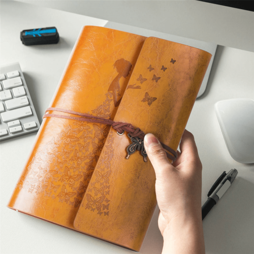Refillable A6 Leather Notebook Journal 2 Pack 1