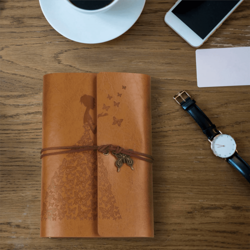 Refillable A6 Leather Notebook Journal 2 Pack 2