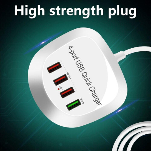 USB Charging Hub Quick Charge 3.0 4-Port White 1