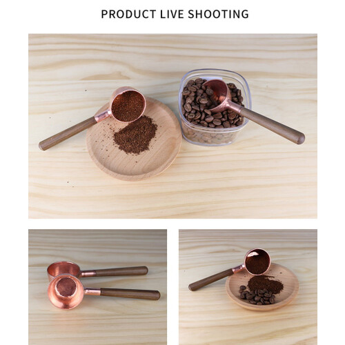 Copper Coffee Scoop Measuring Spoon 1 Count 1