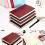 PU Leather Notebook 6 Colors 4 Pack 100 Lined Pages 2