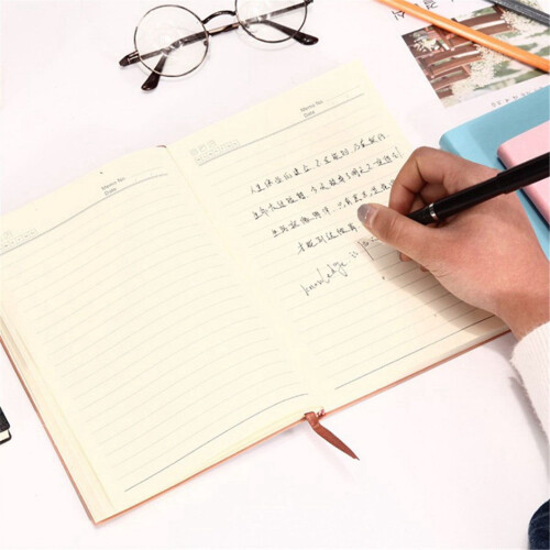 PU Leather Notebook 6 Colors 4 Pack 100 Lined Pages 2