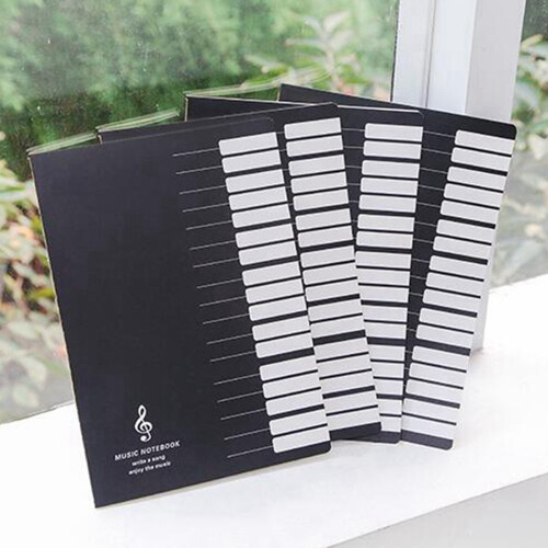 Gear Go Music Notebook Black 32 Pages 2 Pack 2