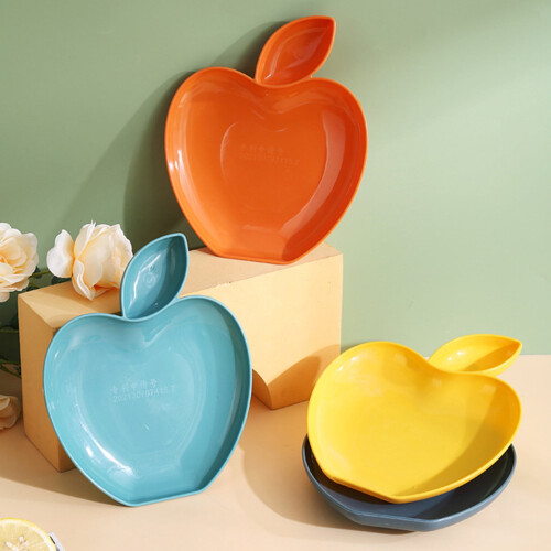 Homerr fruit-shaped serving plate with sauce holder, 2