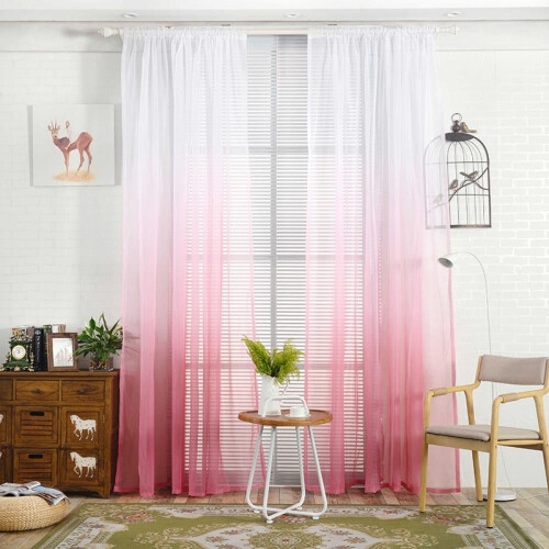 Kozart sheer curtains lavender lilac 1 pair