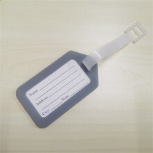 Kiteky Luggage Tag Gray 1 pc with business card holder