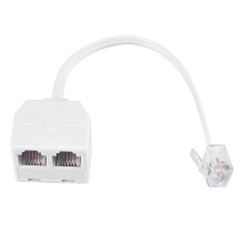 Cable divisor convertidor telefónico bidireccional RJ11 macho a hembra 6P2C