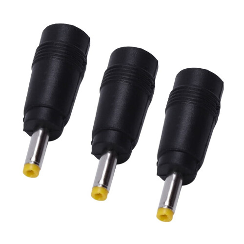 DC Power Connector Yellow Tip Male to Female 3 pcs