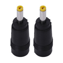 DC Power Connector Yellow Tip Male to Female 2 pcs