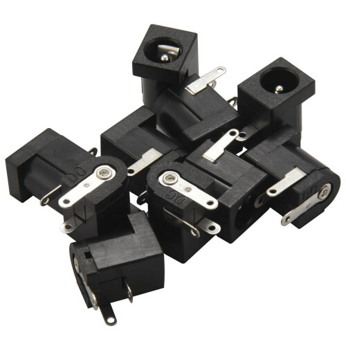 DC Power Jack Socket 2.1mm Barrel Type PCB Mount 10pcs