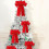 Christmas Tree Topper Bows Flocked Cloth 6PCS 2