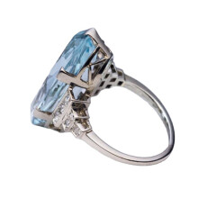 Blue Oval Finger Rings Smooth Lightweight Durable