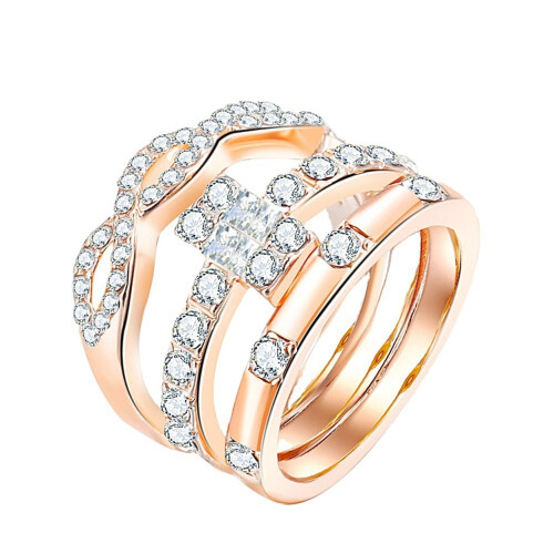 Ring Set Minimalist Decorative 3 Pieces