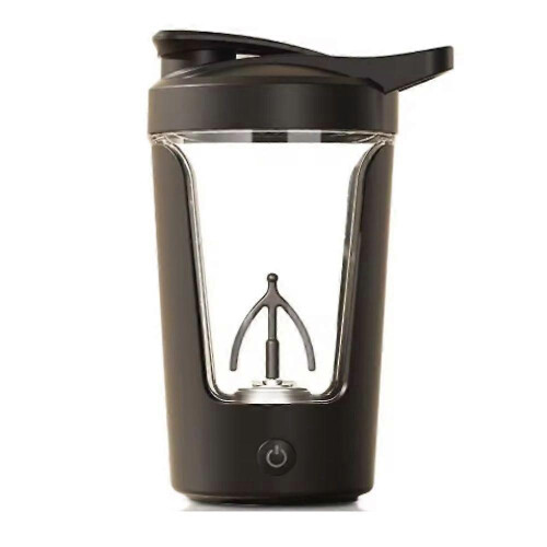 (black) Visp Elixir Mixer Bottle Pro Original With a Wisp, 15oz Rechargeable Shaker Cups