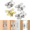 Stainless Steel Invisible Folding Door Hinge 2 pcs 5