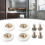 Shower Room Pulley Nylon Copper Roller 27mm 4pcs 2