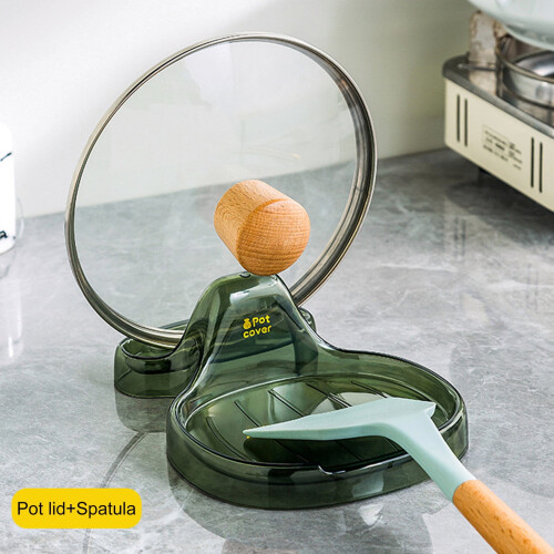 Kitchen Spatula Holder and Pot Lid Rack 2 pcs 2