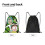 Rick and Morty drawstring bag medium unisex 6