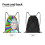 Rick and Morty Drawstring Bag Unisex Small 5