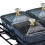 Divided Serving Platter with Lids Black 4-Bowl 8