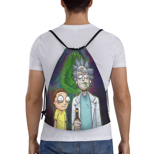 Rick and Morty Drawstring Bag Unisex Medium 1