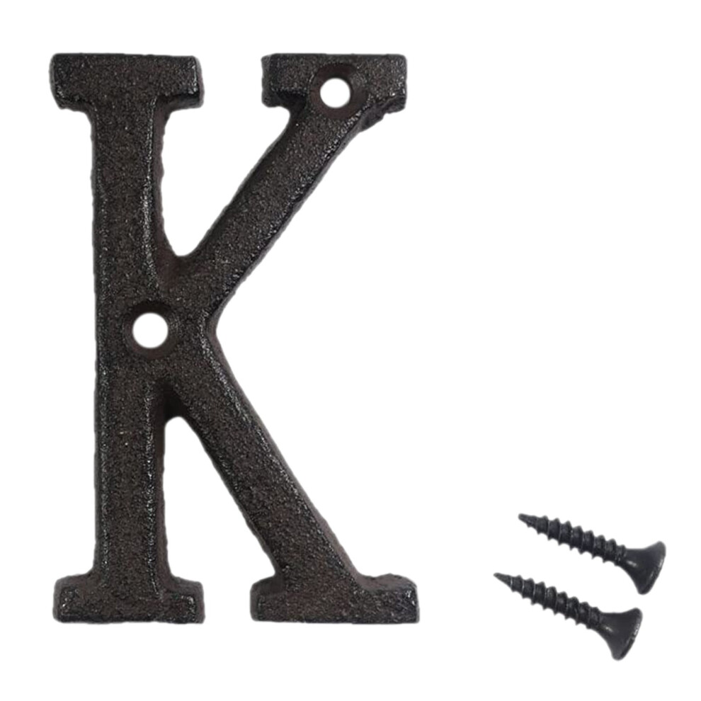 Wrought Iron House Number Pendant Diy Metal Letters 946140761565
