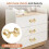 Brass Gold Bow Knobs for Drawers and Cabinets 4 pcs 5