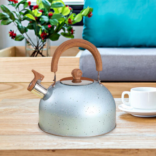 Stainless Steel Tea Kettle with Wood Handle 3L 2