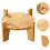Wood Beverage Dispenser Holder 18 cm Diameter 6