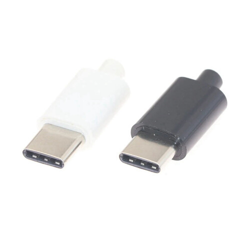 USB Type-C male connector 3A 10 pcs black 1