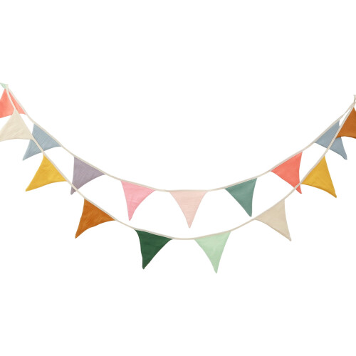 Pennant Banner Cotton Triangle Flag 2.6M 2 pcs 1