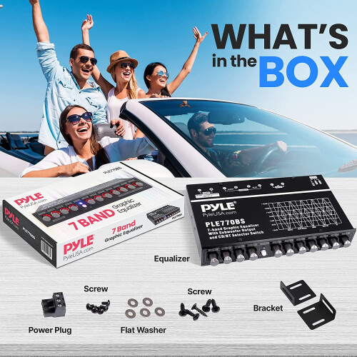 7-band graphic equalizer with adjustable subwoofer volume 1
