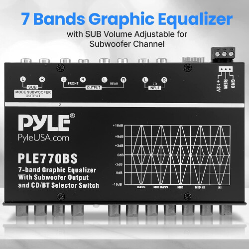 7-band graphic equalizer with adjustable subwoofer volume 2