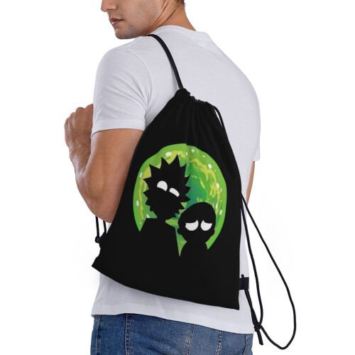 Rick and Morty drawstring bag unisex small 2