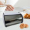 LOVIVER Metal Bread Bin with Roll Lid White 7