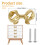 Brass Bow Knobs Decorative Drawer Pulls 2 pcs 2