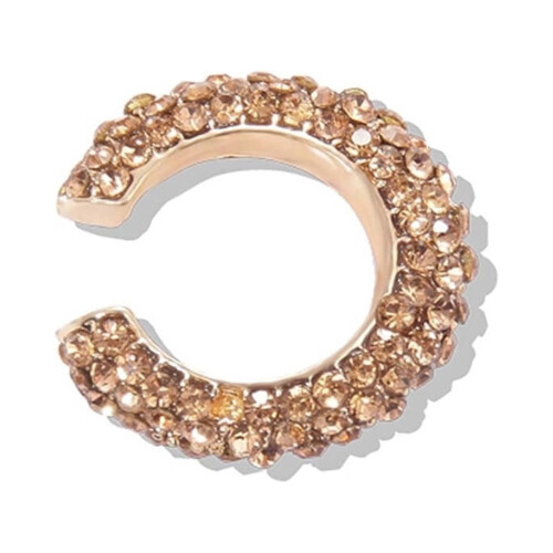 Lady Rhinestone C-Shape Ear Cuff Clip 1 Pc