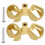 Brass Bow Knobs Decorative Drawer Pulls 2 pcs 8