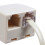 RJ11 6P4C connector 2-port M/F splitter cable beige 8