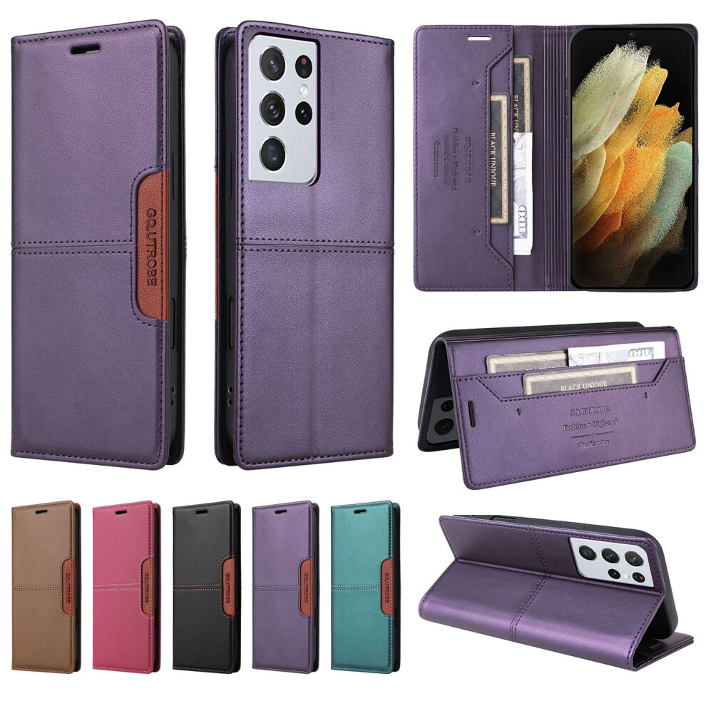 Leather Wallet Case For Samsung Galaxy S21 Ultra S21+ S21 9370362176066