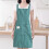 Women's striped kitchen apron with front pocket 3