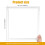 Plastic Square Embroidery Hoop Reusable Snap Frame 6
