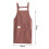 Women's striped kitchen apron with front pocket 6