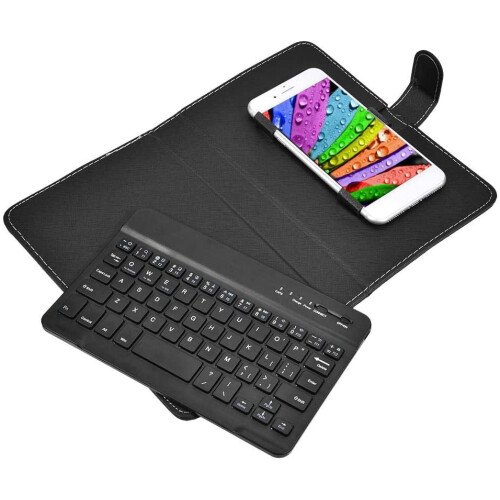 Bluetooth Keyboard Portable Foldable Black for 6-9.5cm 1
