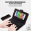 Bluetooth Keyboard Portable Foldable Black for 6-9.5cm 3