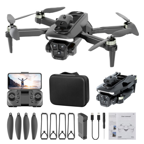 LYUCRAZ Racing Drone with Camera Brushless Motor Black 1