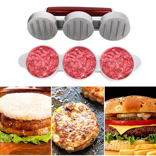 LYUCRAZ hamburger patty press kitchen mold 3 pcs 1
